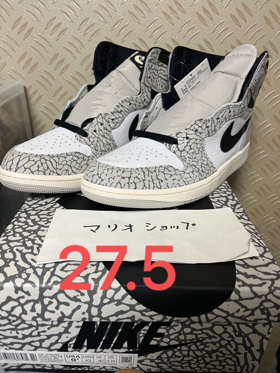 オールノット Nike Air Jordan 1 High OG Cement 28cm 新品