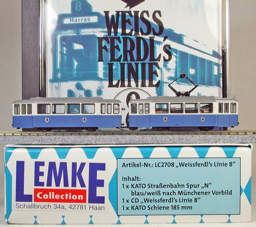 LEMKE #LC2708 tram myumhen tiger m line 8 CD attaching (myumhen blue | ivory ) * special price *