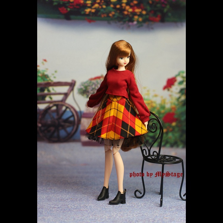  doll clothes 2303-401ba Rune sleeve cardigan ( mustard Karashi color ) momoko, Jenny,OBITSU body,MISAKI, Licca-chan for 
