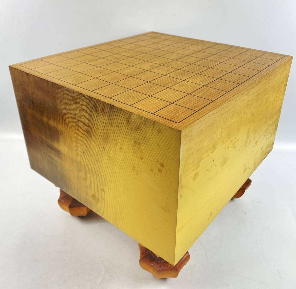 深緑(ふかみどり) 【美品】本格将棋盤 天地柾目 新榧 5.7寸 栄山作駒