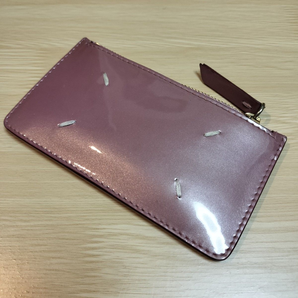 メゾン マルジェラ MAISON MARGIELA 牛革 パテントレザー カード