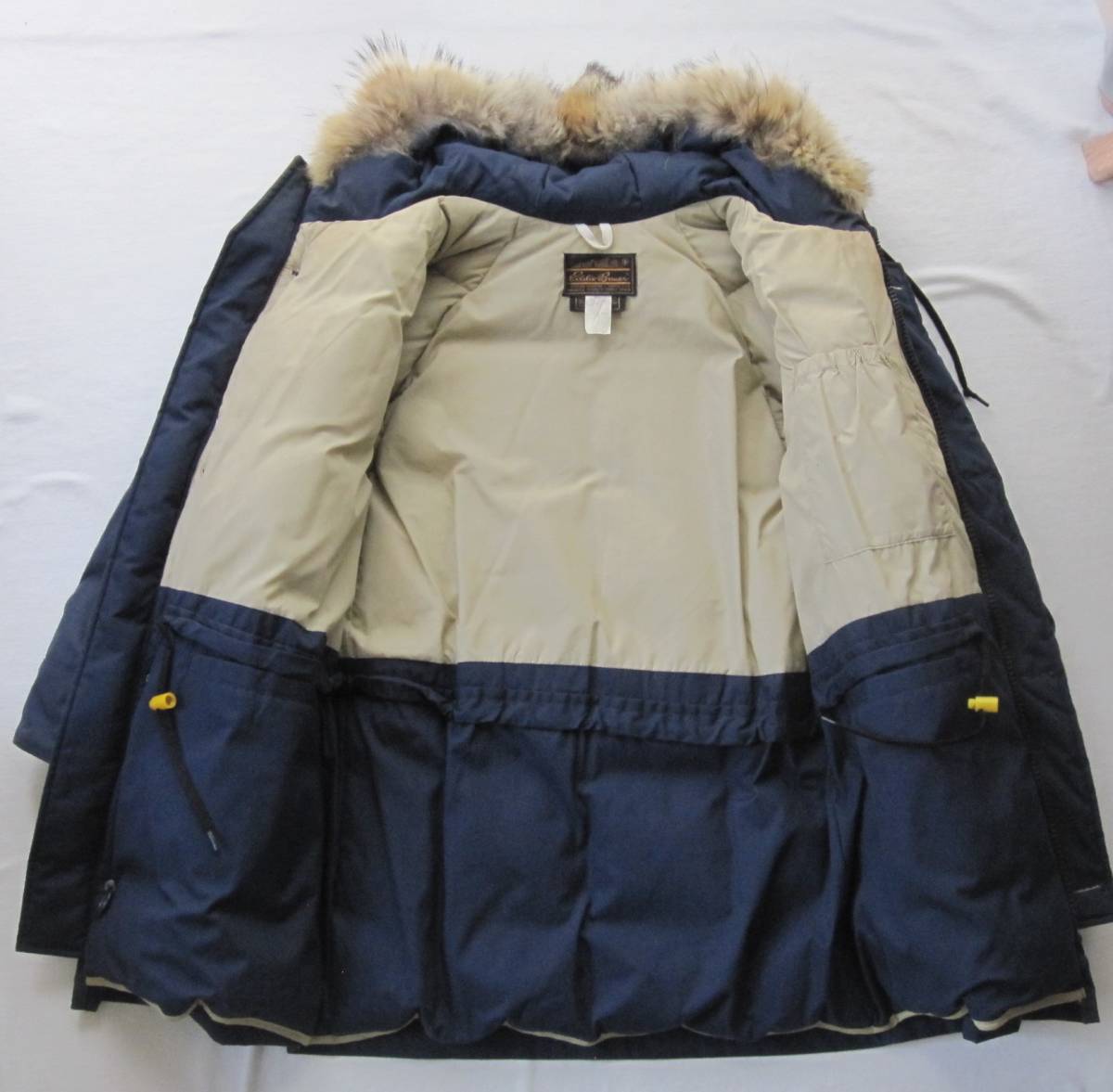 ☆80s エディーバウアー ポーラーパーカー (XS) / Eddie Bauer POLAR PARKA ビンテージ 黒タグ カラコラム 60s ダウンパーカー 日の出タグ