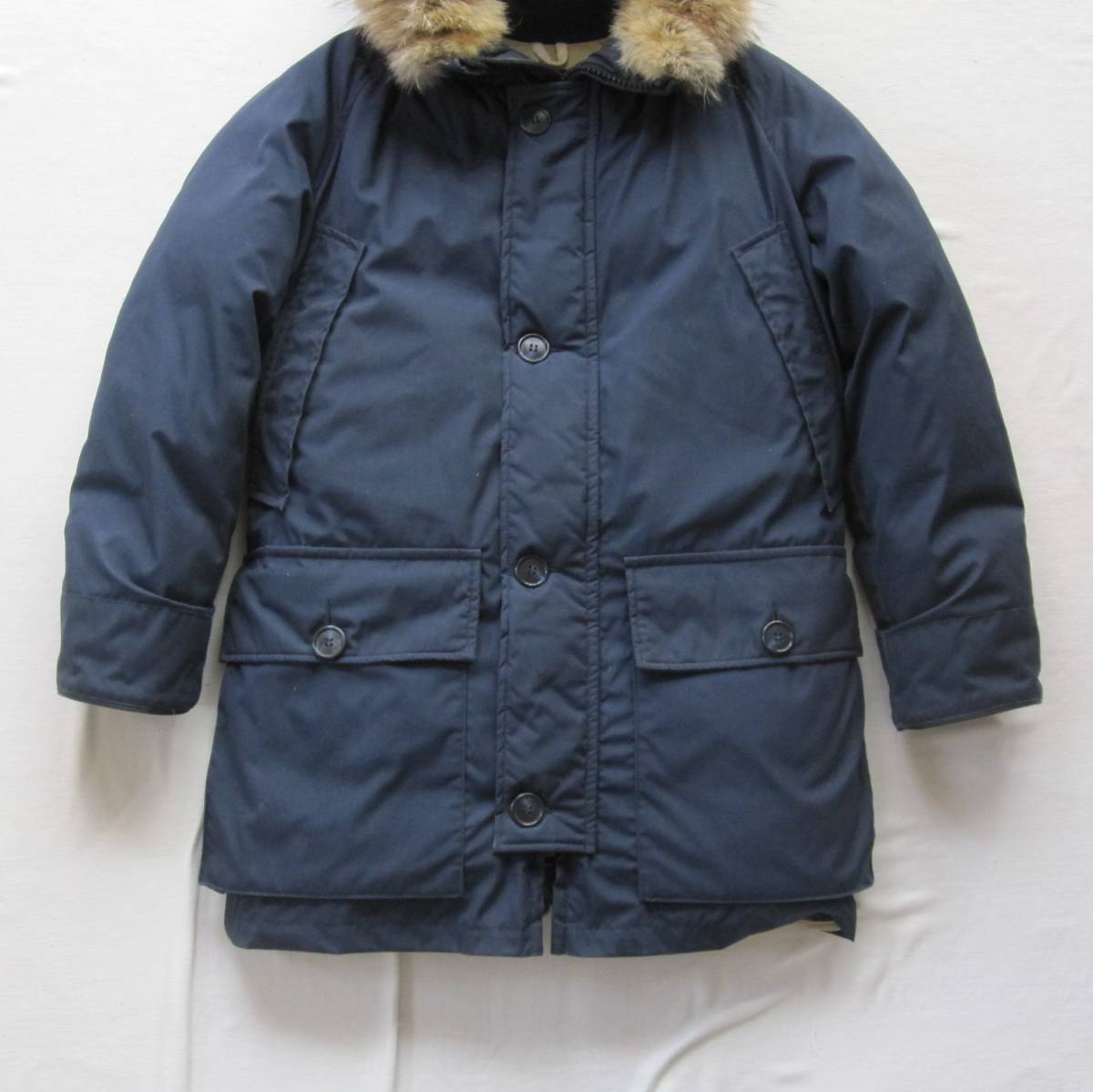 ☆80s エディーバウアー ポーラーパーカー (XS) / Eddie Bauer POLAR PARKA ビンテージ 黒タグ カラコラム 60s ダウンパーカー 日の出タグ