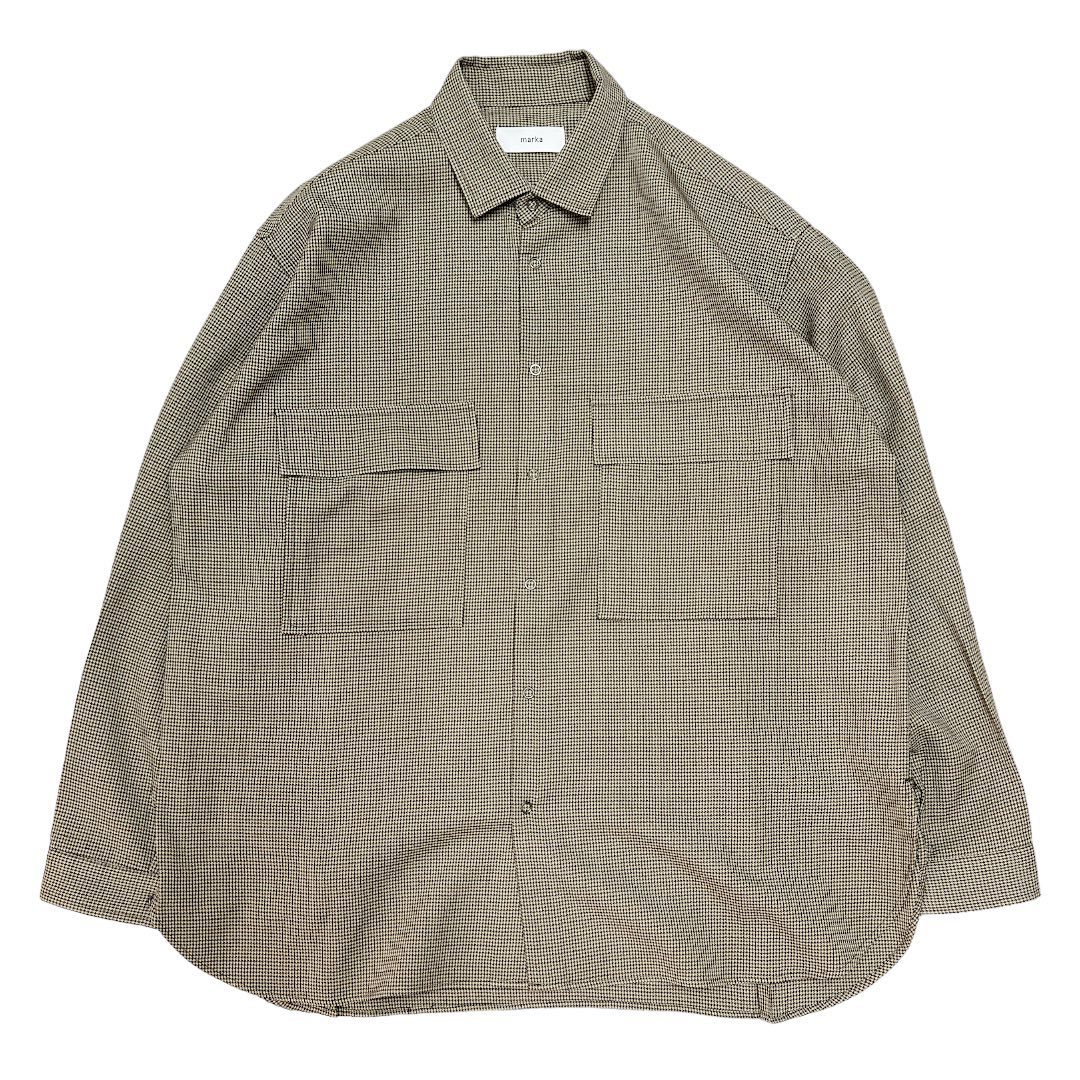 marka マーカ　Glencheck Shirts Jacket ブラウン サイズ:3