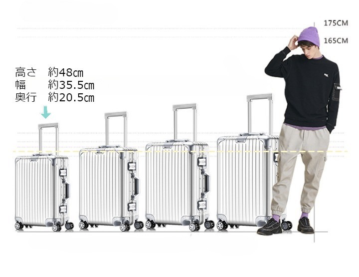 特価超軽量 キャリーケース 耐衝撃 機内持込み TSAロック付 レッド