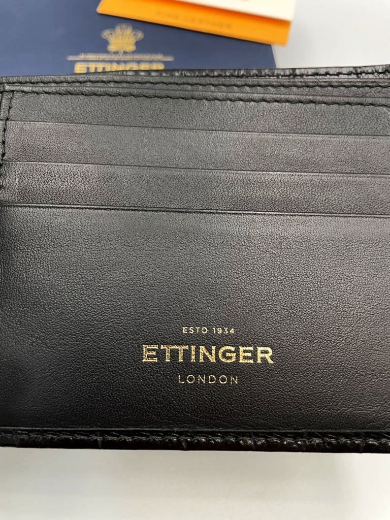 雑誌で紹介された ETTINGER エッティンガー 2つ折り財布 ブラウン 新品