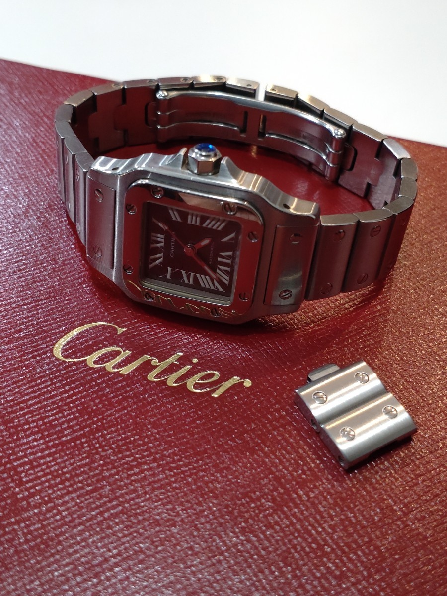 Cartier レディース腕時計 カルティエ サントスガルベSM アジア限定 グレー文字盤 オートマチック - 5
