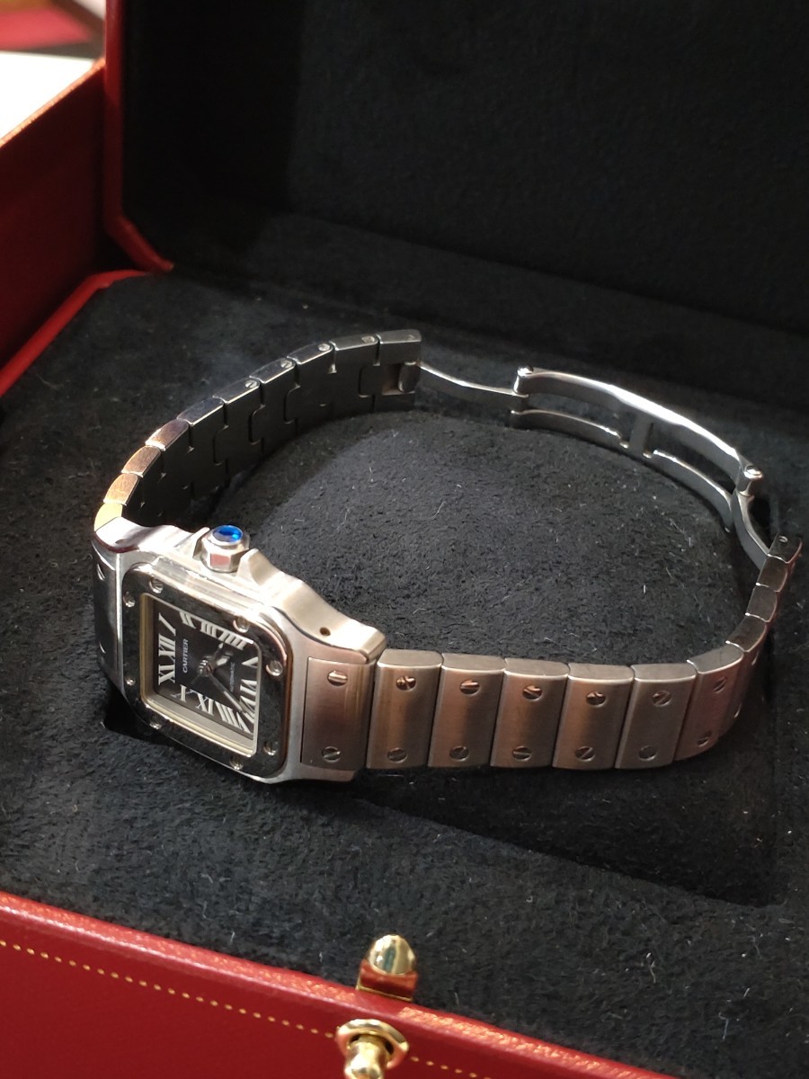 Cartier レディース腕時計 カルティエ サントスガルベSM アジア限定 グレー文字盤 オートマチック - 2