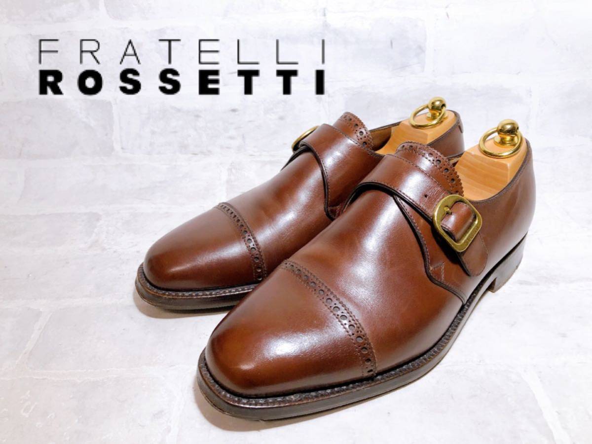 絶妙なデザイン イタリア製【極美品】FRATELLI 革靴 ROSSETTI 本皮