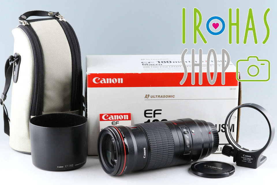 Canon EF Macro 180mm F/3.5 L USM Lens With Box #45843L3 | JChere