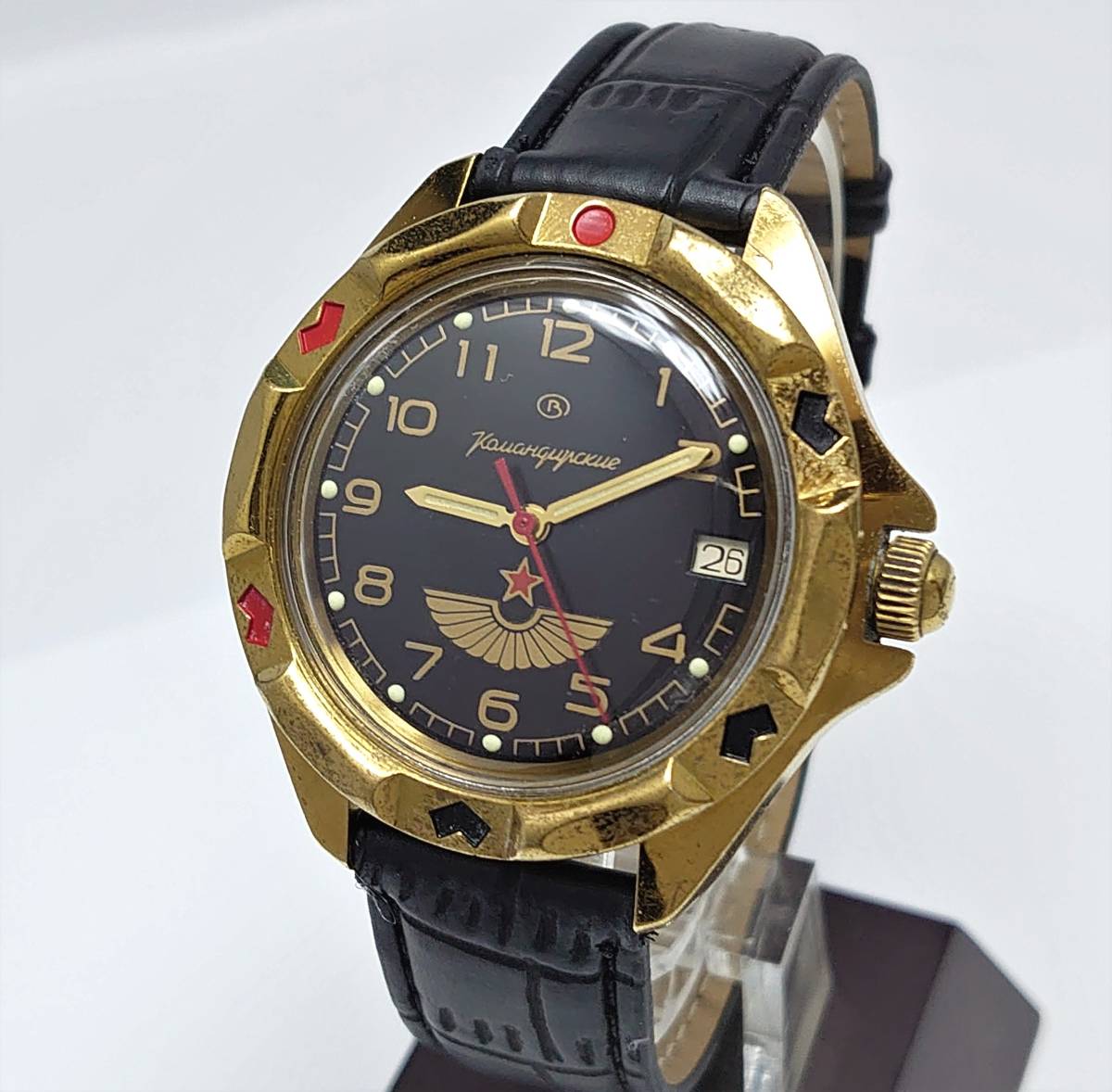 完璧 VOSTOK コマンダスキーミリタリーウォッチ 手巻き 機械式腕時計