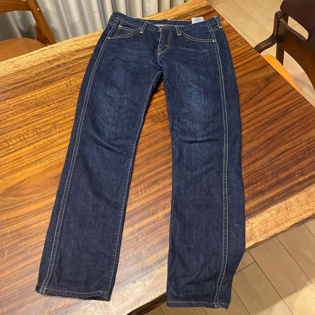 【リーバイス】W25 L32 ボーイフレンドデニム　濃紺　美品　S40197 デニムパンツ  Levi''s