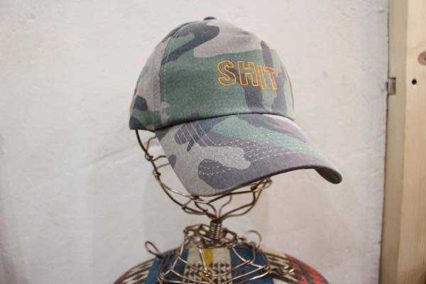 ●AZS TOKYO/アザストーキョー CAP キャップ 迷彩柄 カモフラ SHIT サイズ調節可能 帽子 ユニセックス●