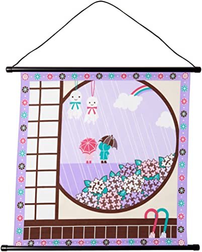  front rice field .. purple 53×56cm four season . cloth furoshiki tapestry [ rainy season ] pattern 120648