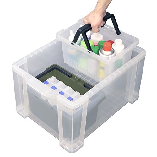 JEJa stage storage box separate basket #45 green made in Japan outdoor camp loading piling SPB-N45G width 22× depth 3