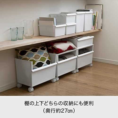  Like ito( like-it ) small articles storage retortable pouch storage case container wide . type width 38x inside 27.3x height 13cm gray Japan 