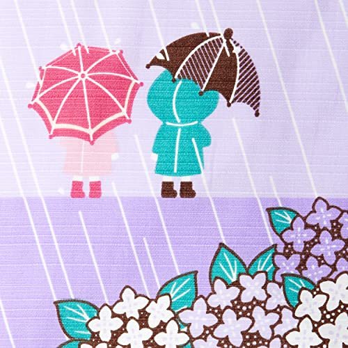  front rice field .. purple 53×56cm four season . cloth furoshiki tapestry [ rainy season ] pattern 120648