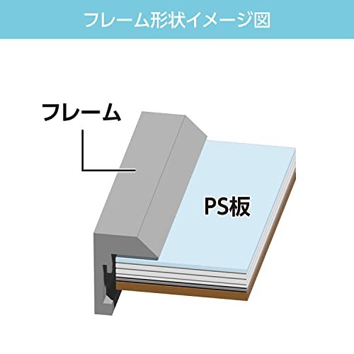 ハクバ HAKUBA 額縁 Chululu(チュルル) フォトフレーム P01 2面タテ グレー AMZFCHLP01GYL2T L/KG/2L_画像3