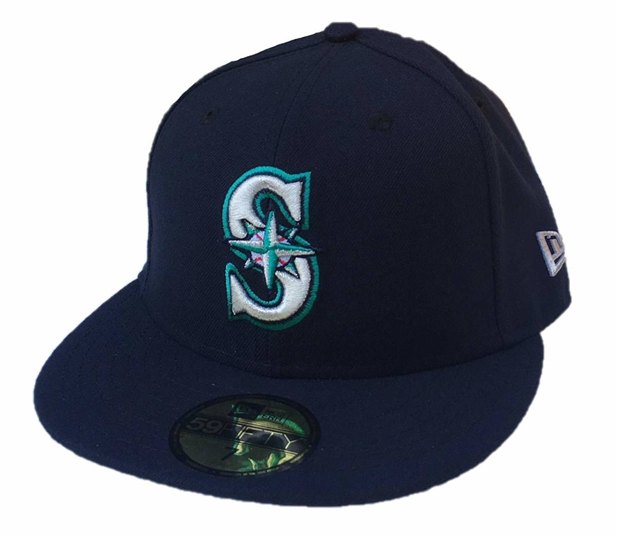 New Era ニューエラ MLB Seattle Mariners シアトル マリナーズ ベースボールキャップ（ダークネイビー）(7 5/8 60.6cm)【並行輸入品】