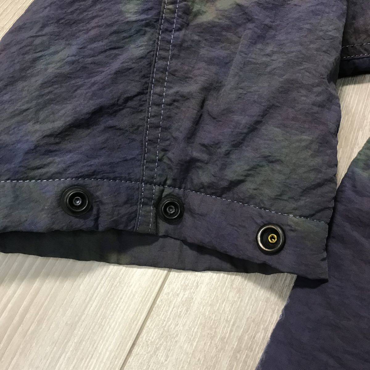 1回着NEEDLES C.P. Coat CP NEPENTHES ニードルズ ムラ染め タイダイ ミリタリー モッズ キルティング キルト パープル コート ジャケット