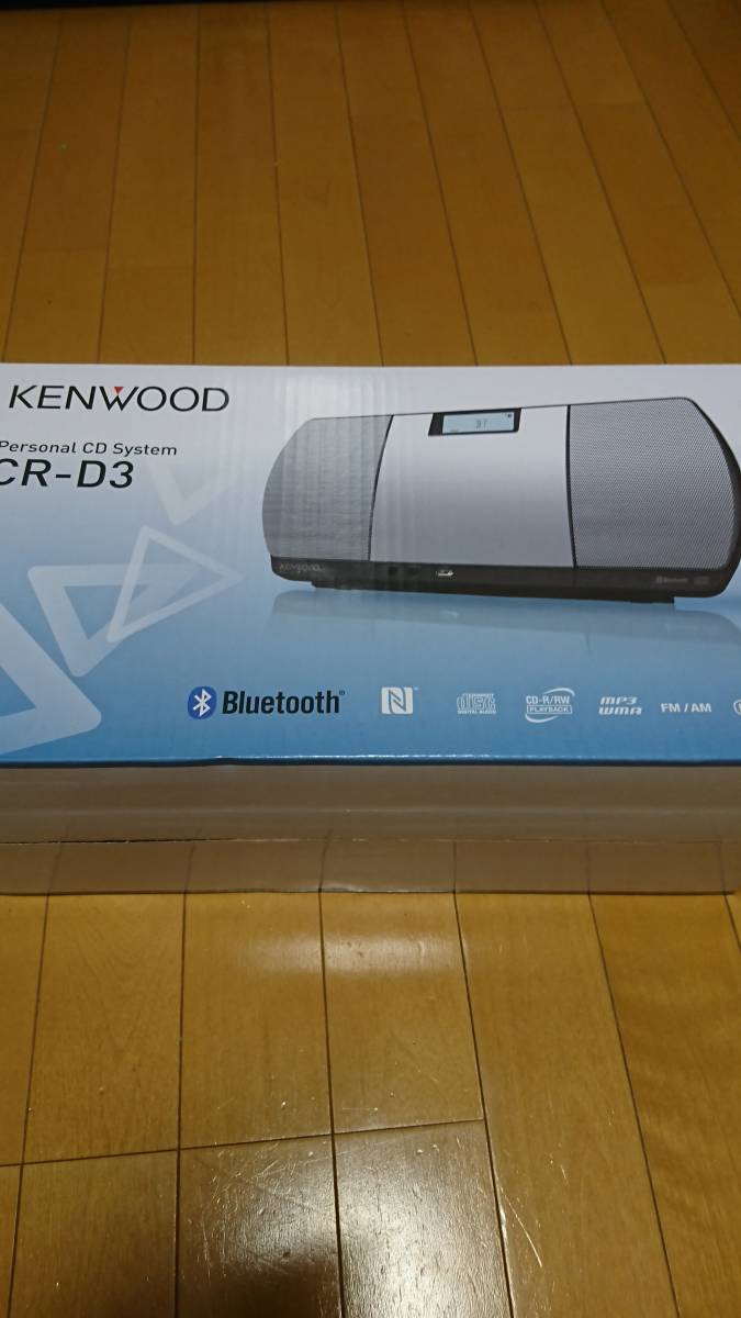 送料無料　未開封品　ケンウッド(KENWOOD) CR-D3-S ミニコンポ USBパーソナルオーディオシステム（シルバー）_画像1