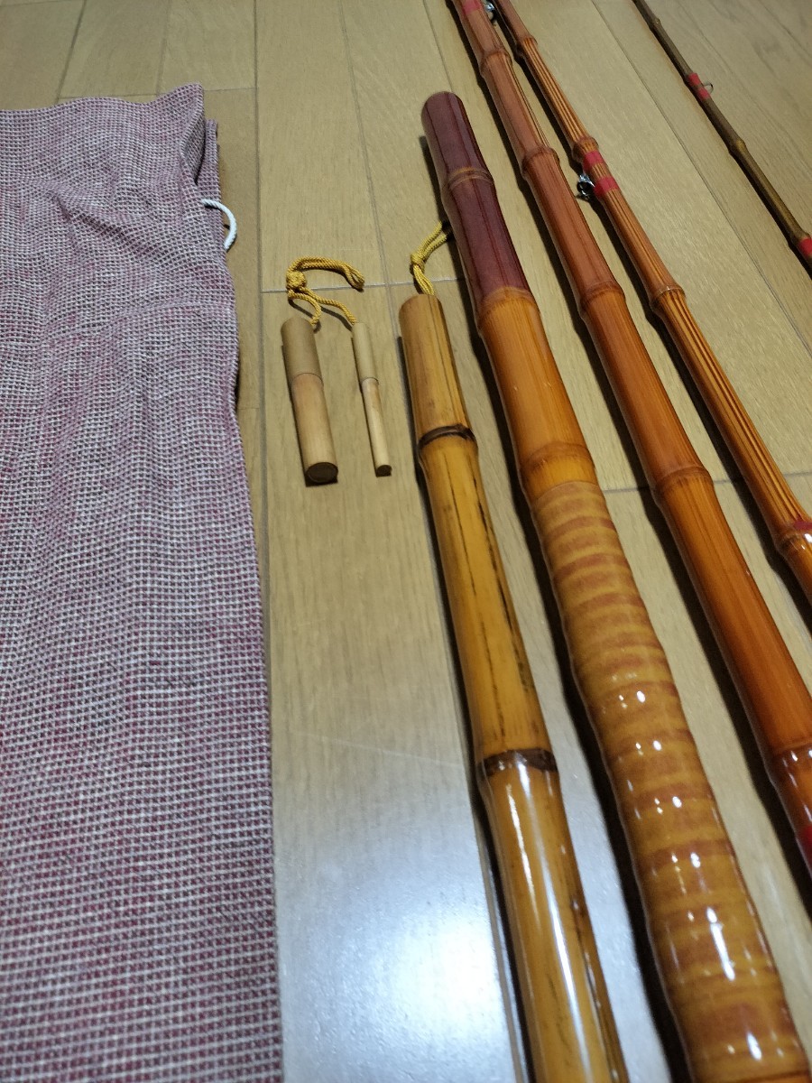 Yahoo!オークション - 石鯛竿 和竿名人 俊貞 作 超美品3本半継 Yahoo!オークション - 石鯛竿 和竿名人 俊貞 作 超美品3本半継