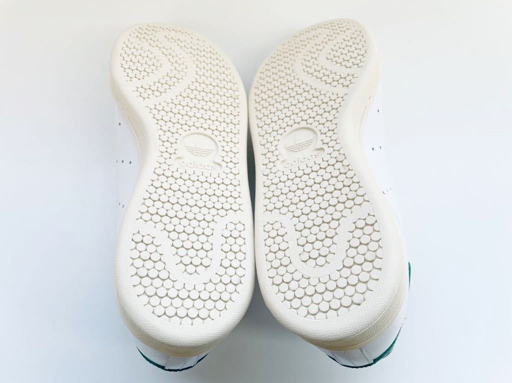  dead!! rare!! new goods 15 year adidas STAN SMITH Stansmith glass leather green white × green natural leather us 8.5 / 26.5.