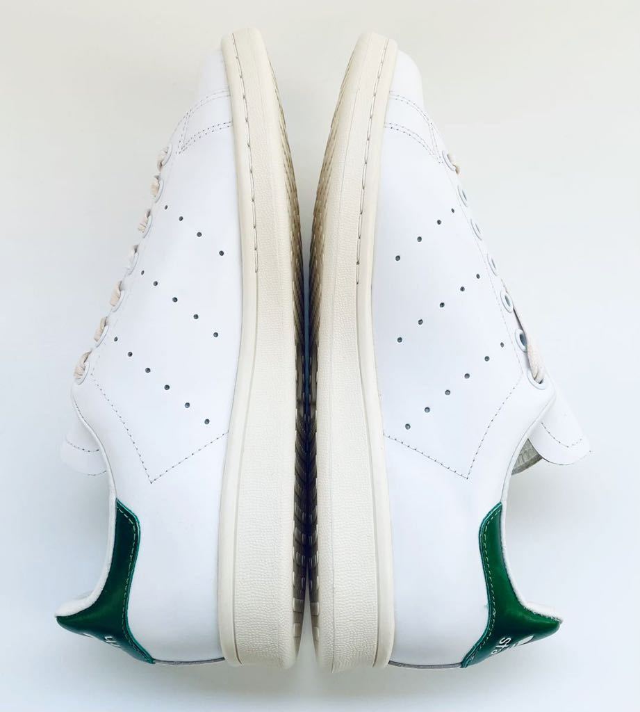  dead!! rare!! new goods 15 year adidas STAN SMITH Stansmith glass leather green white × green natural leather us 8.5 / 26.5.