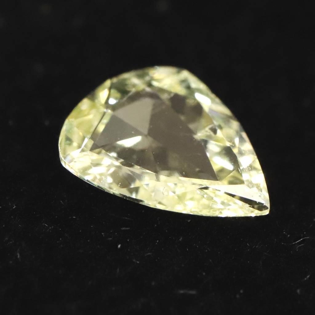 天然非処理 イエローダイヤモンド ローズカット ルース 0.4ct 【榎本通商82988】_画像3