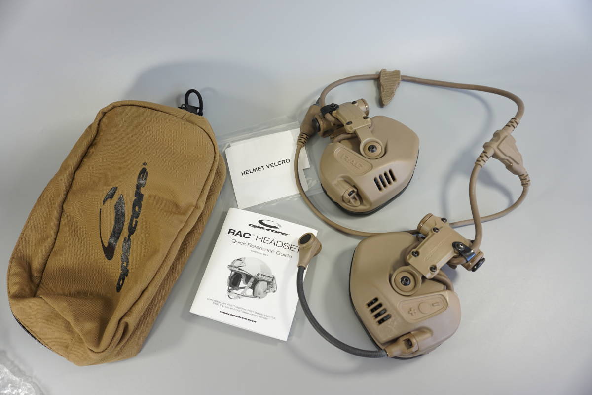 Ops Core OpsCore RAC Headset FDE色 (Trijicon Leupold PEQ PVS Ops Core OpsCore RAC Headset FDE色 (Trijicon Leupold PEQ PVS