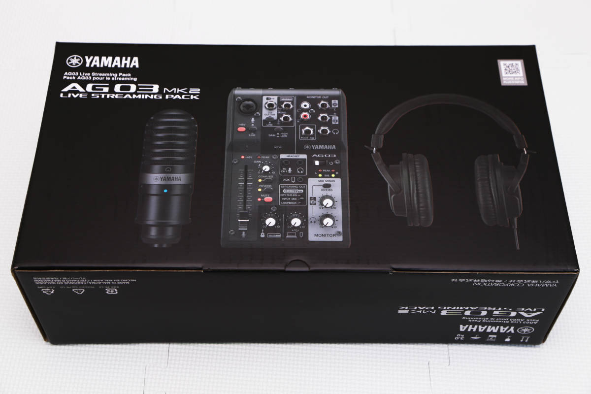 海外販売× YAMAHA AG03 MK2 Live Streaming Pac 未使用 - 通販