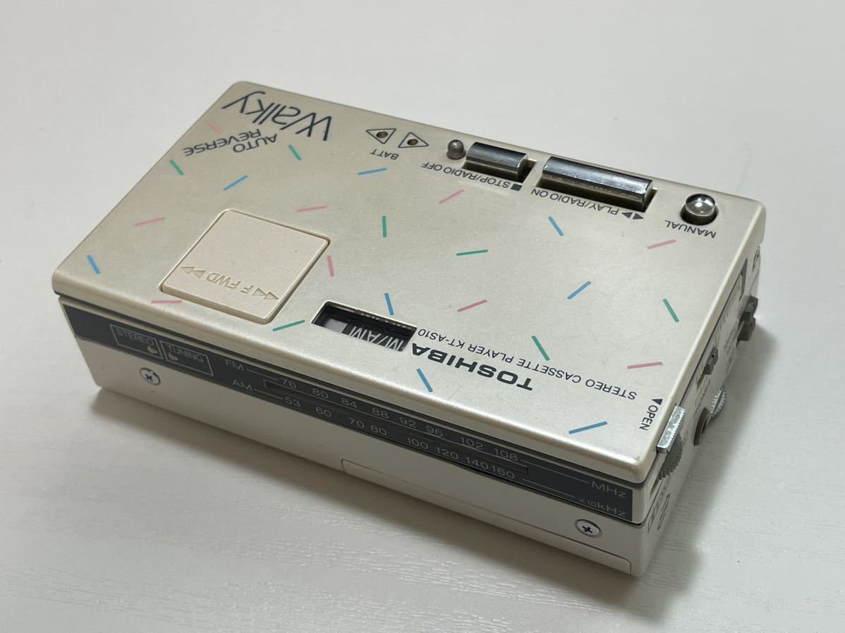 ☆整備済み美品☆東芝ポータブルカセットプレイヤー KT-AS10 #1
