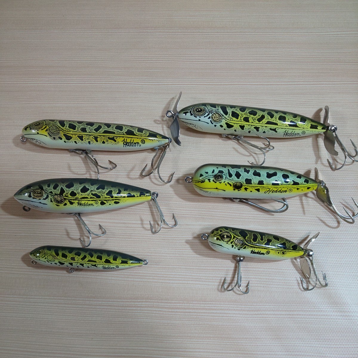 ヘドン NFカラー 6個セット【Heddon】ナチュラルレオパルドフロッグ_画像2