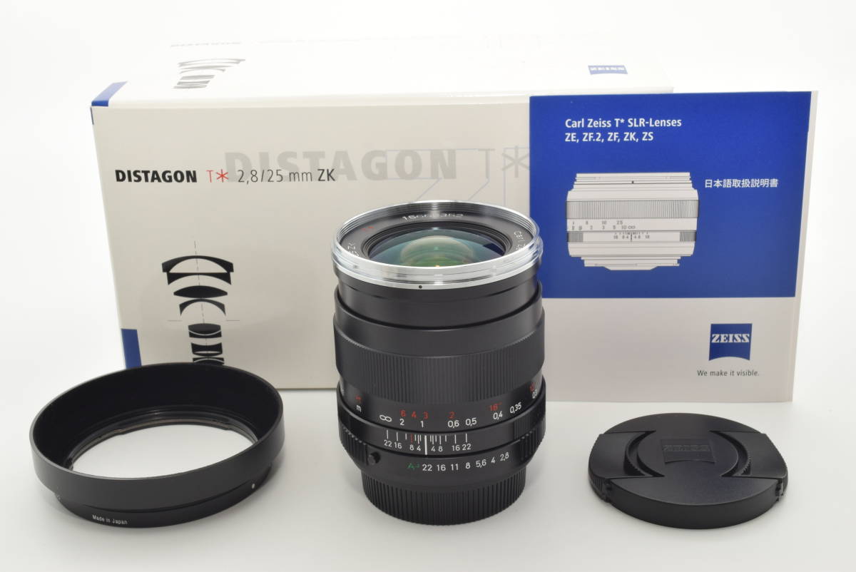 特上品】Carl Zeiss Distagon T*2.8/25 ZK (ペンタックスKA) ＃5245-