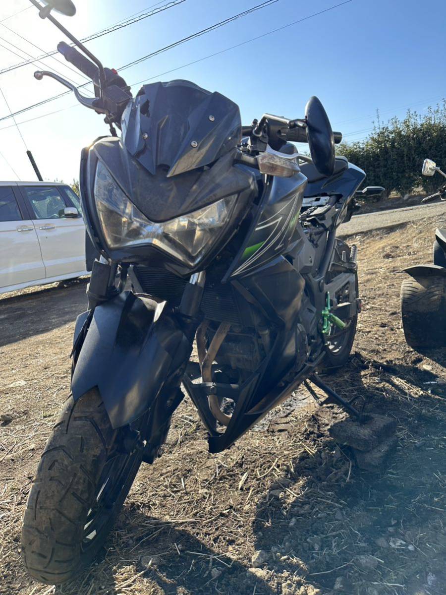 ★３万円値下げ★Z250 事故車 走行35327キロ エンジン始動動画有り！返品可能！ER250C レストア ベース 輸出 解体 エンジン メーター など_画像1