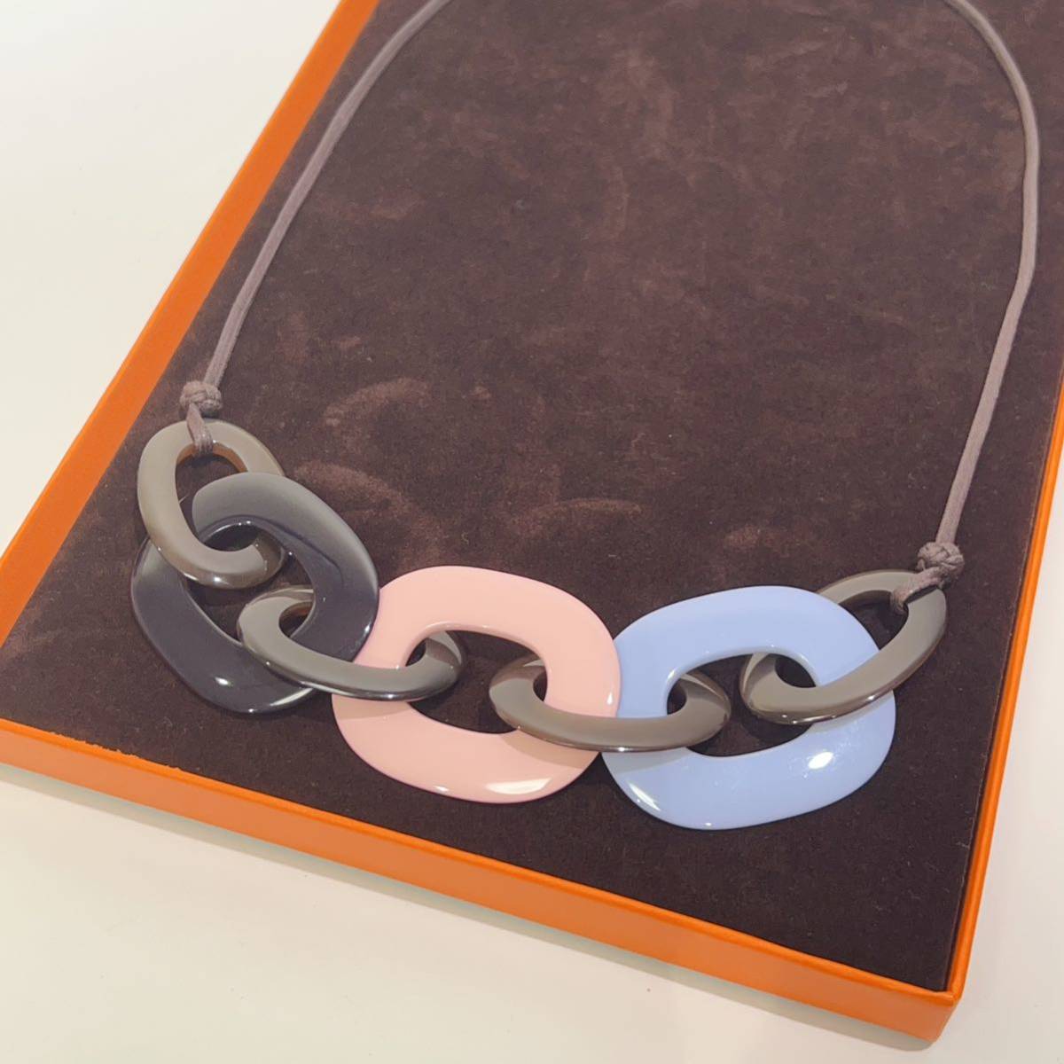 HERMES エルメス カランバネックレス バッファローホーン