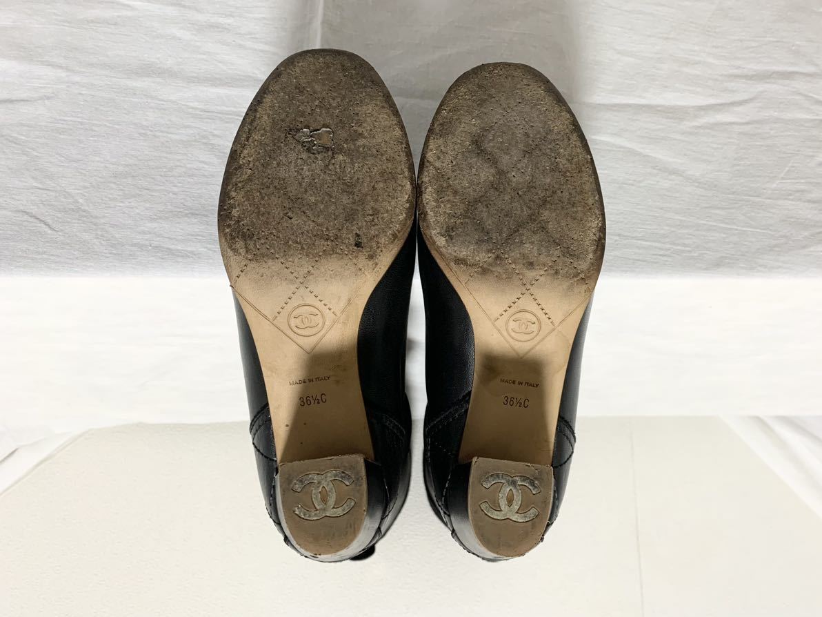 希少 美品 シャネル CHANEL ゴールド ココ マーク 金具 レザー ロング