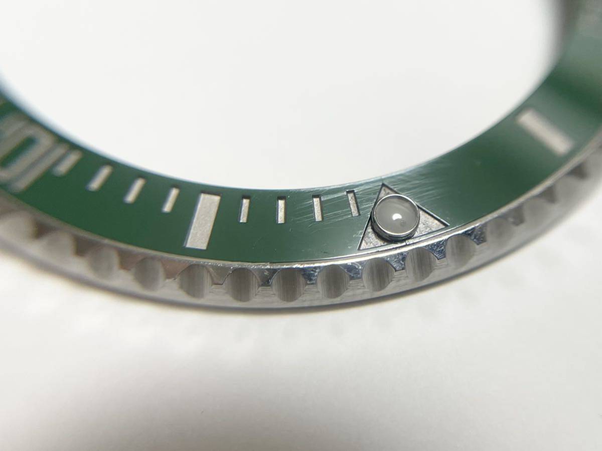 超希少 純正 美品 ロレックス ROLEX グリーン サブマリーナ Submariner 116610 LV セラクロム 回転 ベゼル BEZEL SS リング ディスク LN LB_画像5