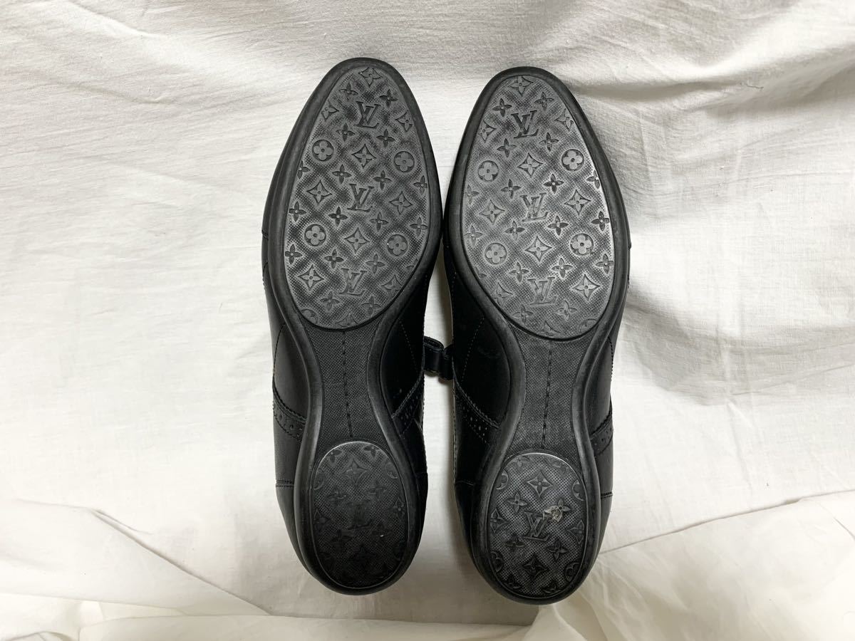 激レア美品 ルイ ヴィトン LOUIS VUITTON ゴールド LVロゴ 金具 レザー ベルクロ スニーカー 靴 シューズ ヌメ革 レディース 37 23.5~24cm