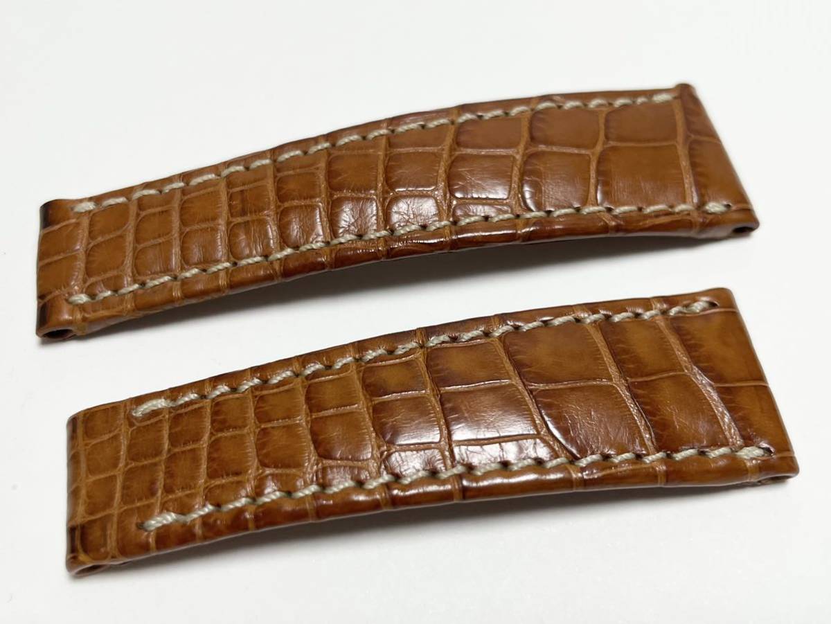 ブラウン】 純正 超美品 ロレックス ROLEX デイトナ クロコ ダイル 革