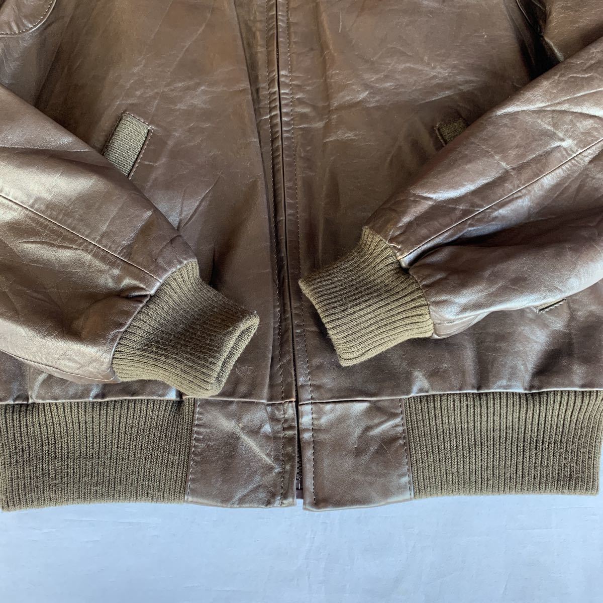 80s MEMBERS ONLY LEATHER BLOUSON JACKET ヴィンテージ ビンテージ メンバーズオンリー レザーブルゾン レザージャケット ブラウン 70s_画像6