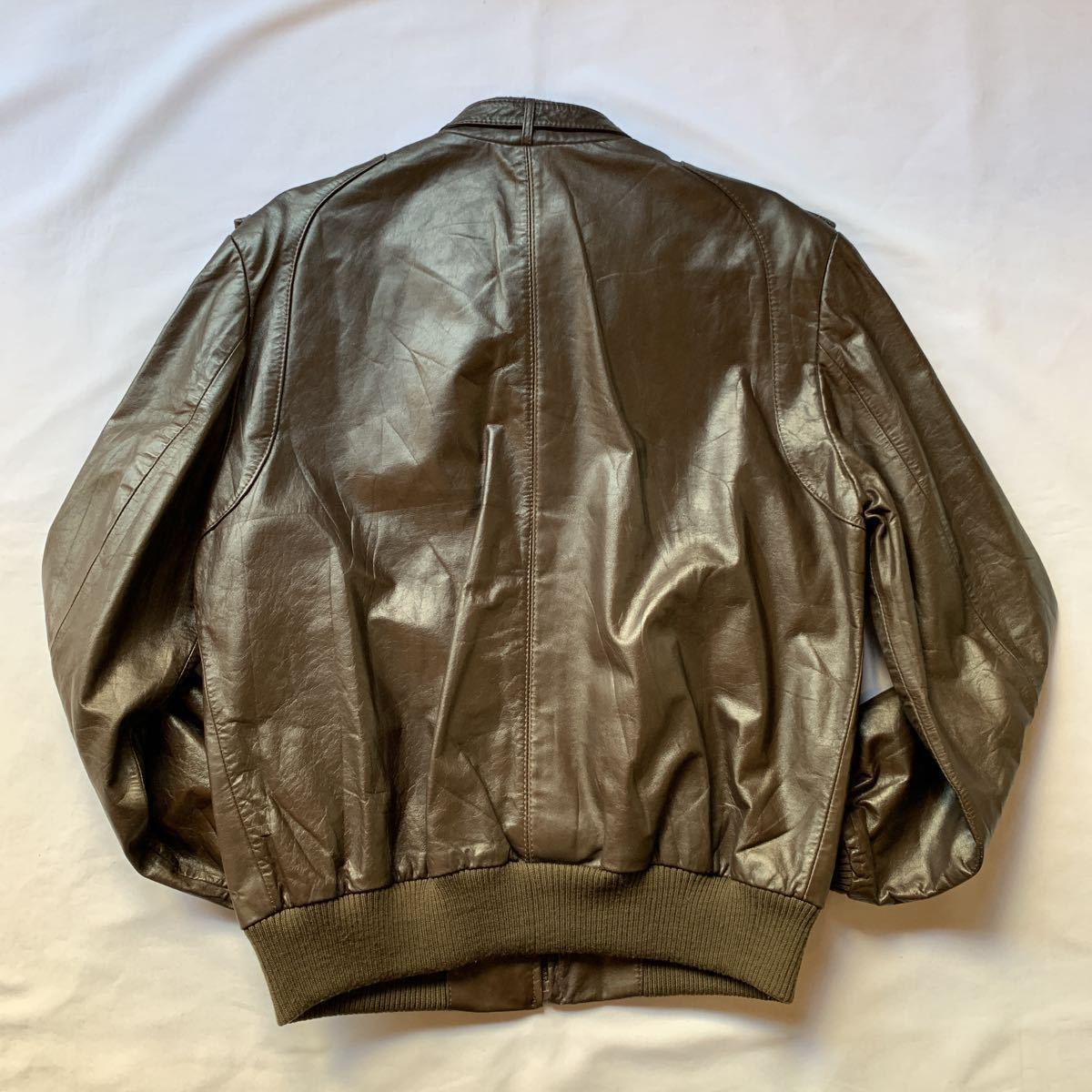 80s MEMBERS ONLY LEATHER BLOUSON JACKET ヴィンテージ ビンテージ メンバーズオンリー レザーブルゾン レザージャケット ブラウン 70s_画像3