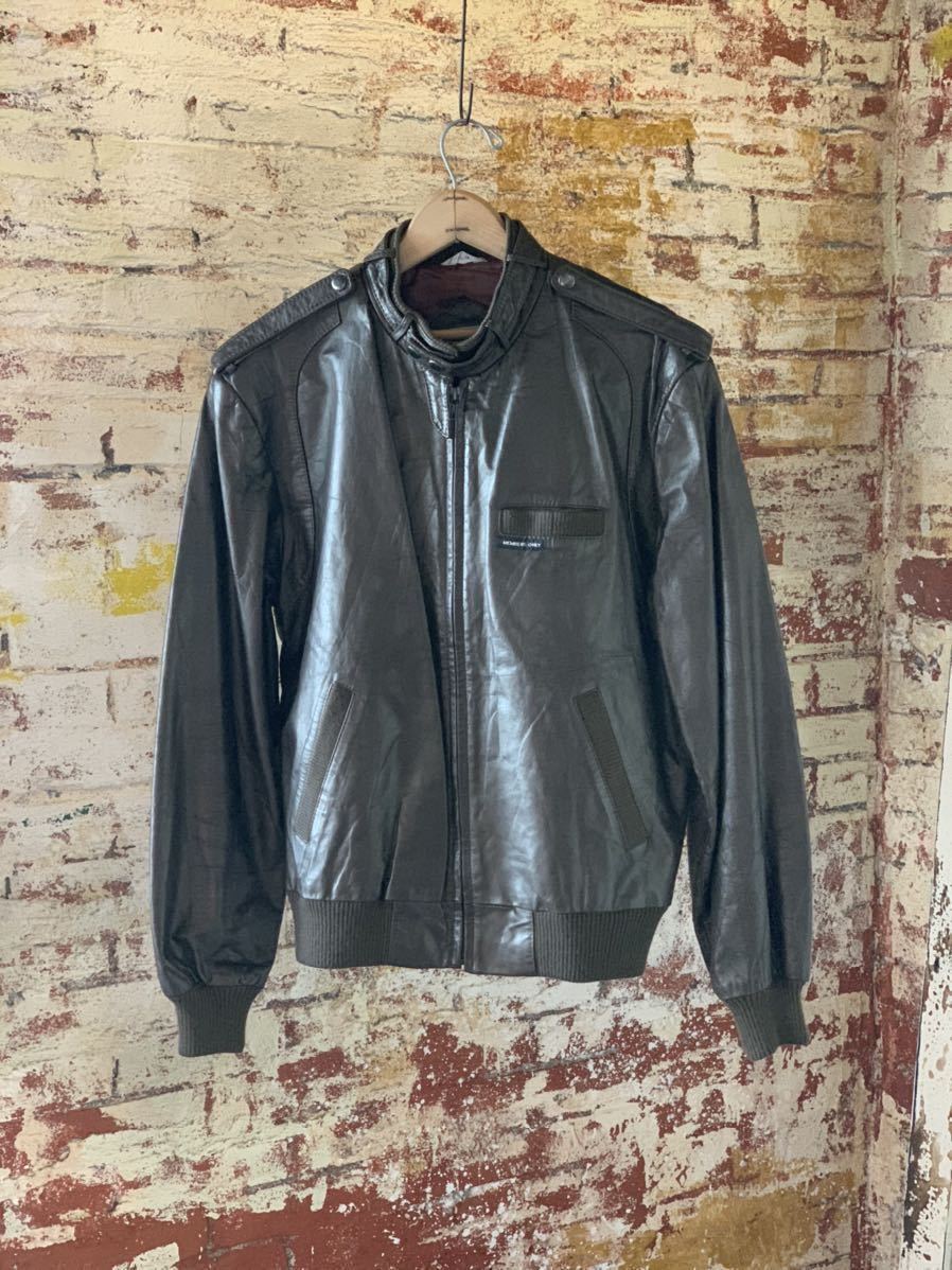 80s MEMBERS ONLY LEATHER BLOUSON JACKET ヴィンテージ ビンテージ メンバーズオンリー レザーブルゾン レザージャケット ブラウン 70s_画像1