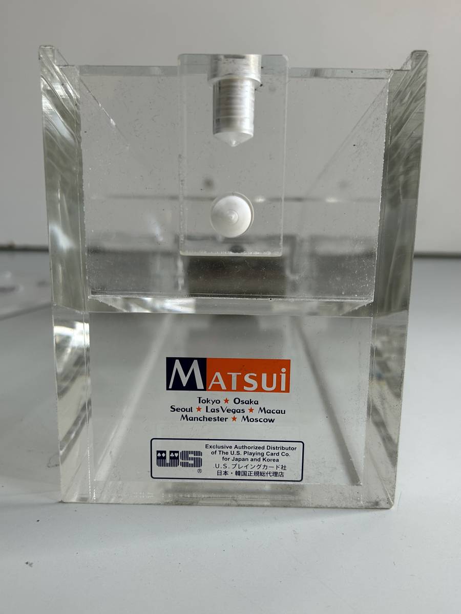 ⑪j801 MATSUI マツイ カードシューター カードケース カジノ バカラ