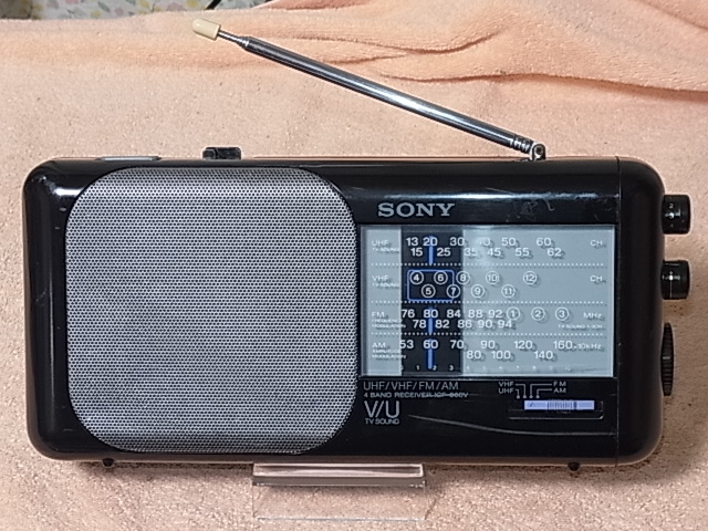 ♪SONY 【ICF-860(V)】 通電確認、FM/AM受信可能、ワイドFMにも ♪SONY 【ICF-860(V)】 通電確認、FM/AM受信可能、ワイドFMにも