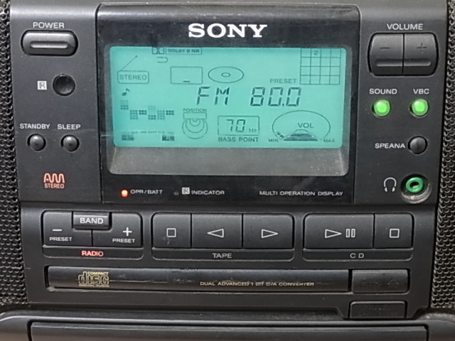 SONY 【ZS-66】 通電確認を行い、ラジオ受信します 管理 SONY 【ZS-66】 通電確認を行い、ラジオ受信します 管理