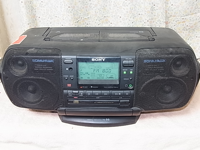 SONY 【ZS-66】 通電確認を行い、ラジオ受信します 管理 SONY 【ZS-66】 通電確認を行い、ラジオ受信します 管理