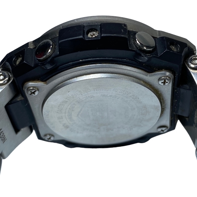 【稼働品】 CASIO カシオ G-SHOCK G-STEEL GST-W3100 電波ソーラー アナデジ 腕時計 時計 ステンレス シルバー  ゴールド ブラック文字盤