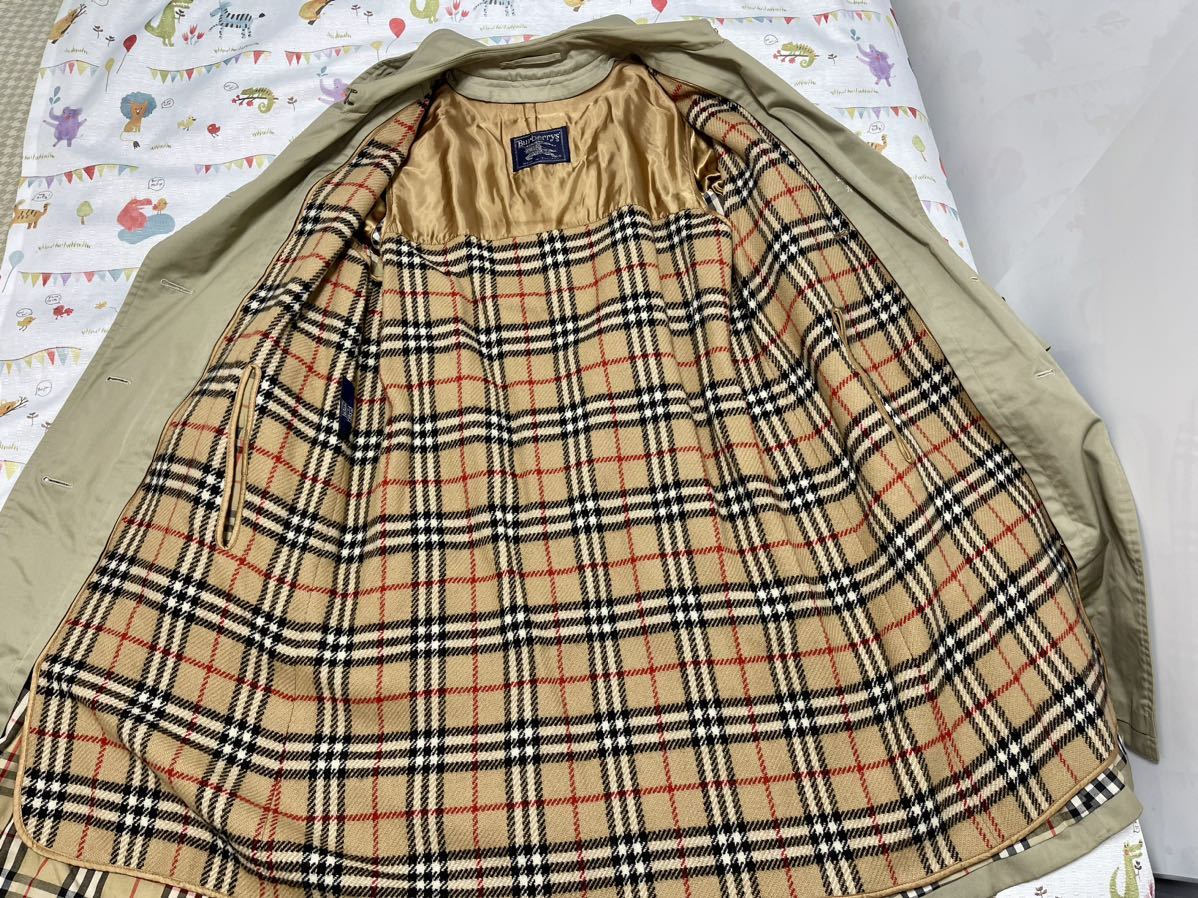 英国製26万美品 バーバリーロンドン メンズLL L170Burberry ウール