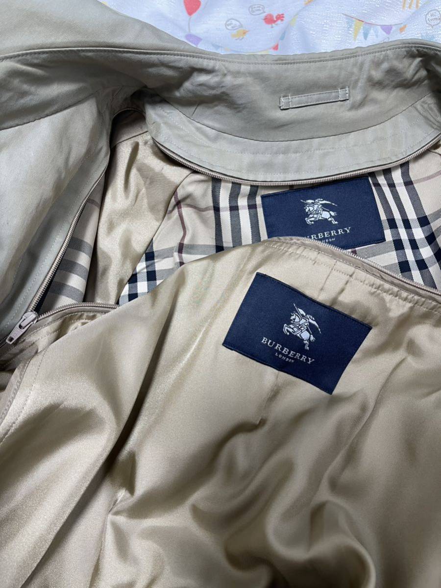 27万美品ベージュ☆カシミヤ入り!バーバリーメンズLL 175 Burberry